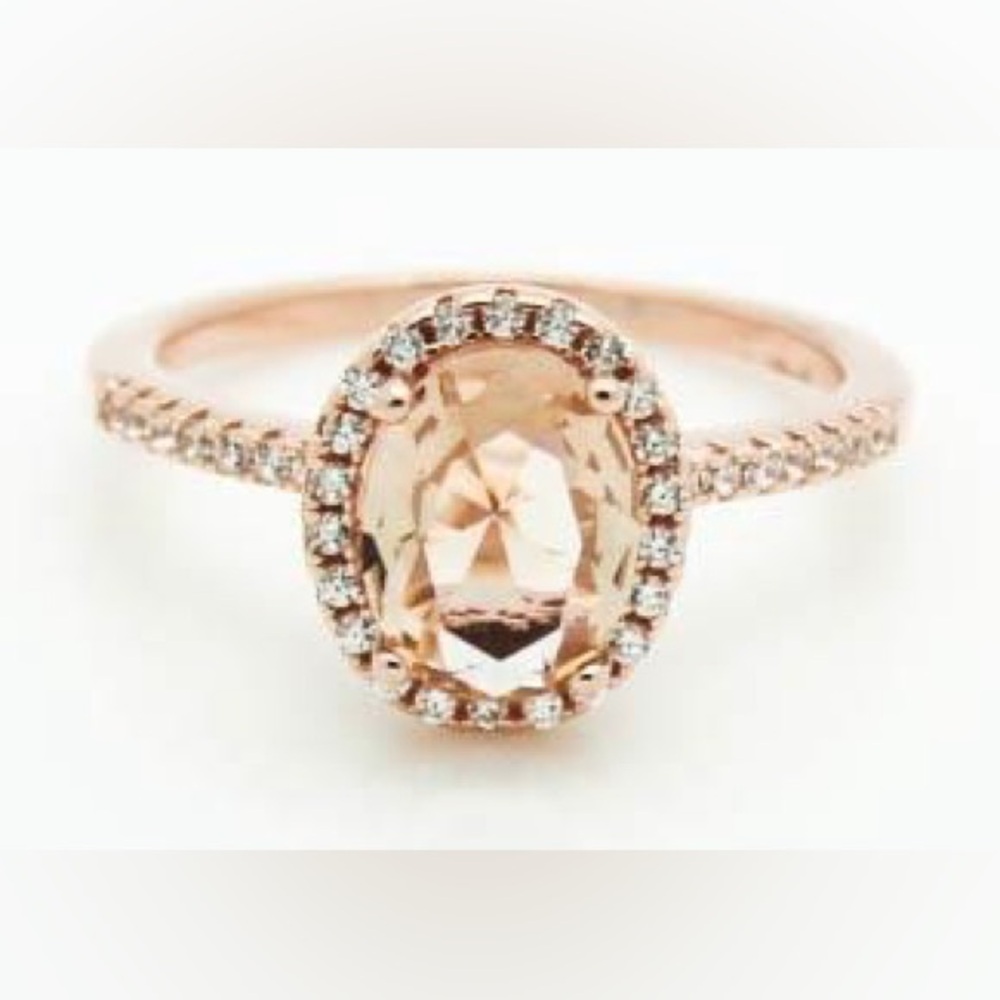2.1 ct morganite ring